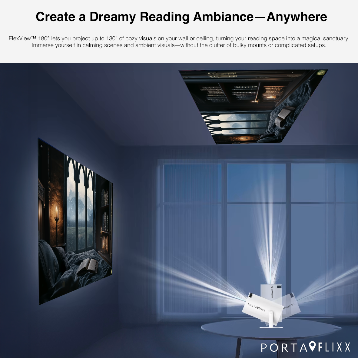 Create the Perfect Ambience for Reading – Portaflixx™ Spotlight HD
