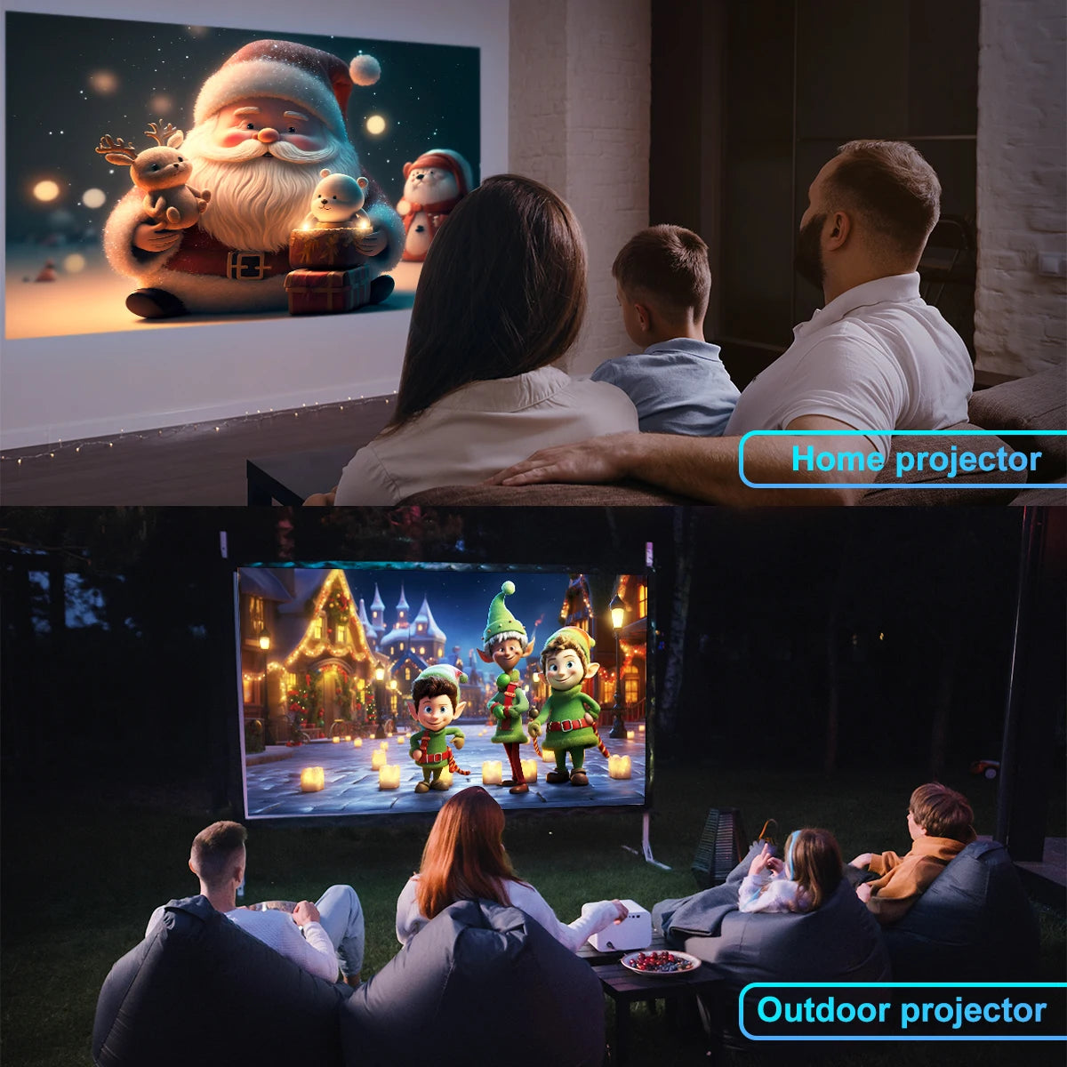 Portaflixx™ Spotlight PRO: Ultimate Home Cinema Anywhere in FHD