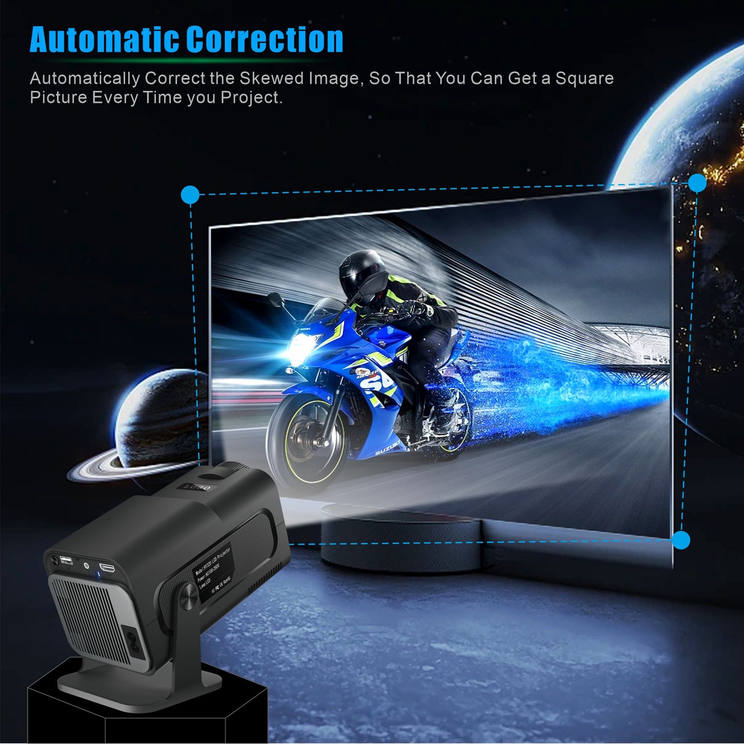 Portaflixx™ Spotlight PRO: Ultimate Home Cinema Anywhere in FHD
