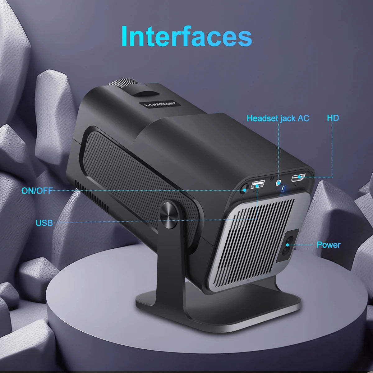 Portaflixx™ Spotlight PRO: Ultimate Home Cinema Anywhere in FHD