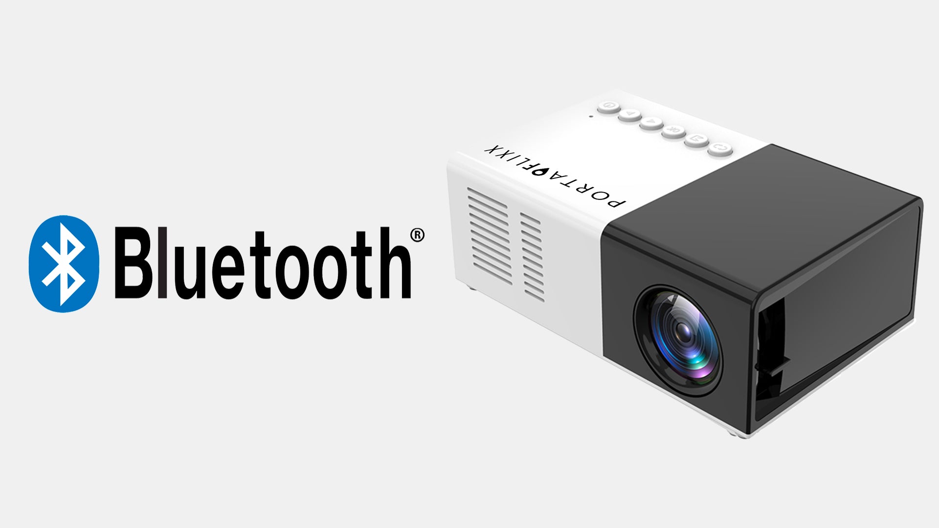  Portaflixx - Mini proyector 4k con Wifi y Bluetooth