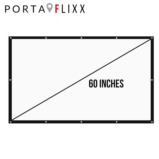 PortaFlixx™ Foldable 16:9 Projector Screen (60 inch)